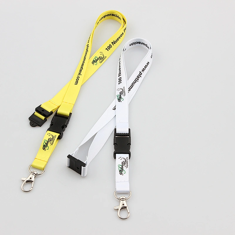 Company usage dye sublimation printing custom lanyards