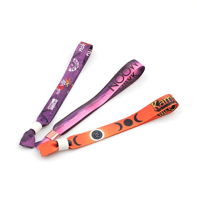 Custom sublimation bracelets one time plastic lock writsbands for party
