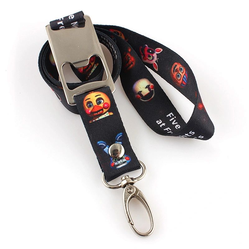 Custom Heat Transfer NFL Lanyard With Bottle Opener