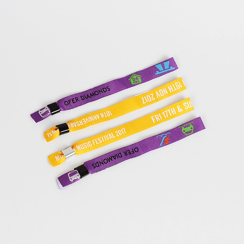 Fabric eco-friendly bracelet wristband for one time use & sample free