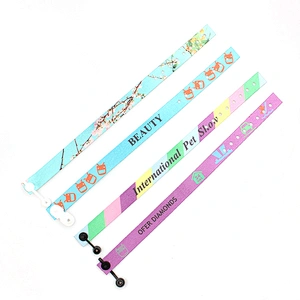 2019 New RPET recycled material print fashion wristband custom logo