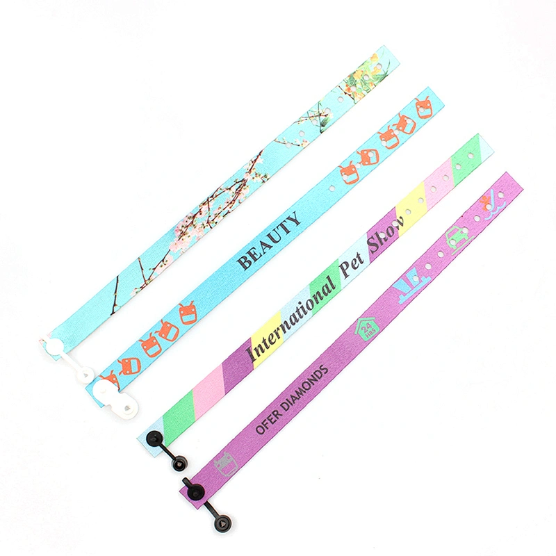 2019 New RPET recycled material print fashion wristband custom logo
