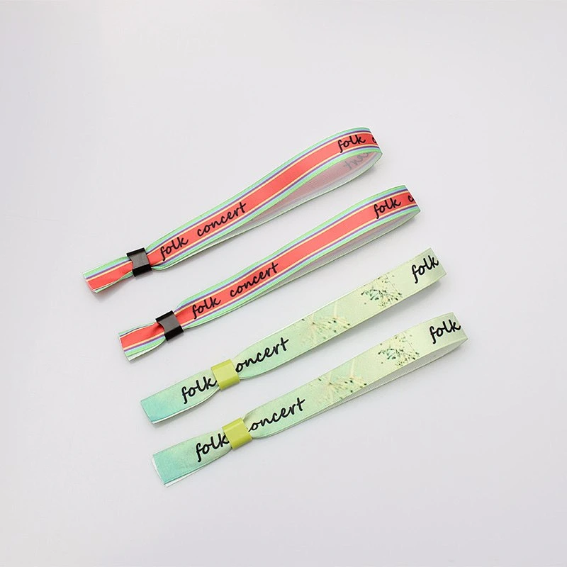 Promotional personalized gifts custom bulk buy festival wristband clasp