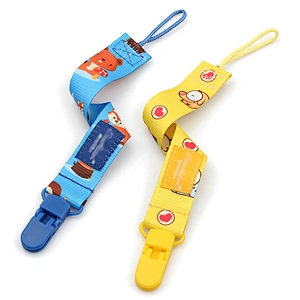 cute design colorful cartoon pacifier clip baby dummy holder