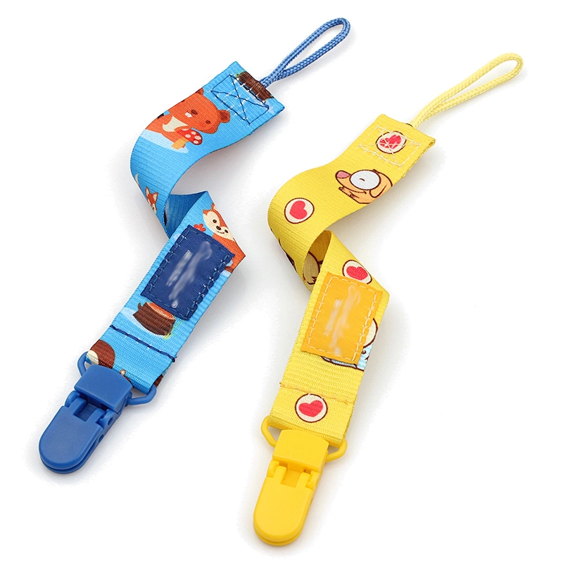 cute design colorful cartoon pacifier clip baby dummy holder