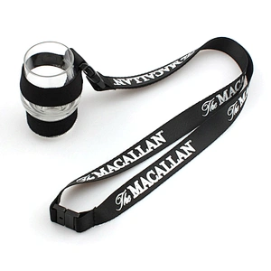 Personalised cheap custom blue lanyards with plastic bottle buckle