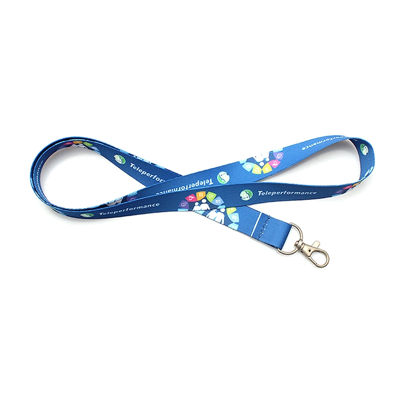 Printed Fashion no Breakaway Safety Lanyards Polyester Neck Strap