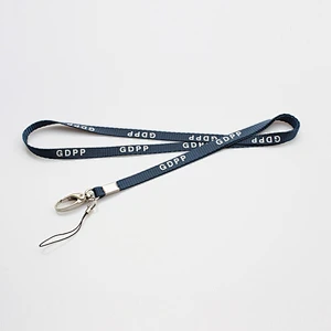 Polyester personalized custom logo tubular printing lanyards