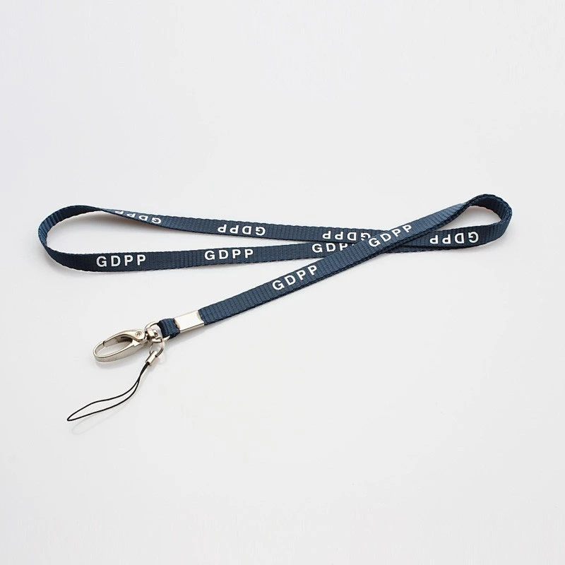 Polyester personalized custom logo tubular printing lanyards