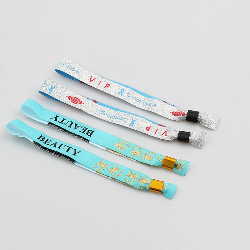 Personalized Custom Printing Logo Polyester Wristband No Minimum Order