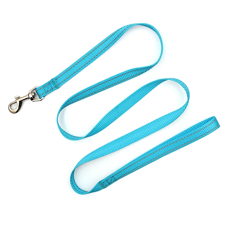 Cheap personalized design blue retractable dog leash and collar
