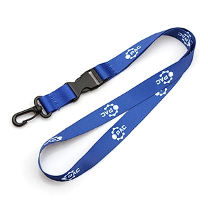 Promotional custom printed neck polyester lanyard with logo free sample