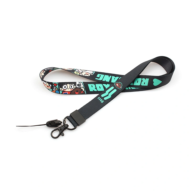 Factory price fashion heat transfer printing lanyard with custom logo
