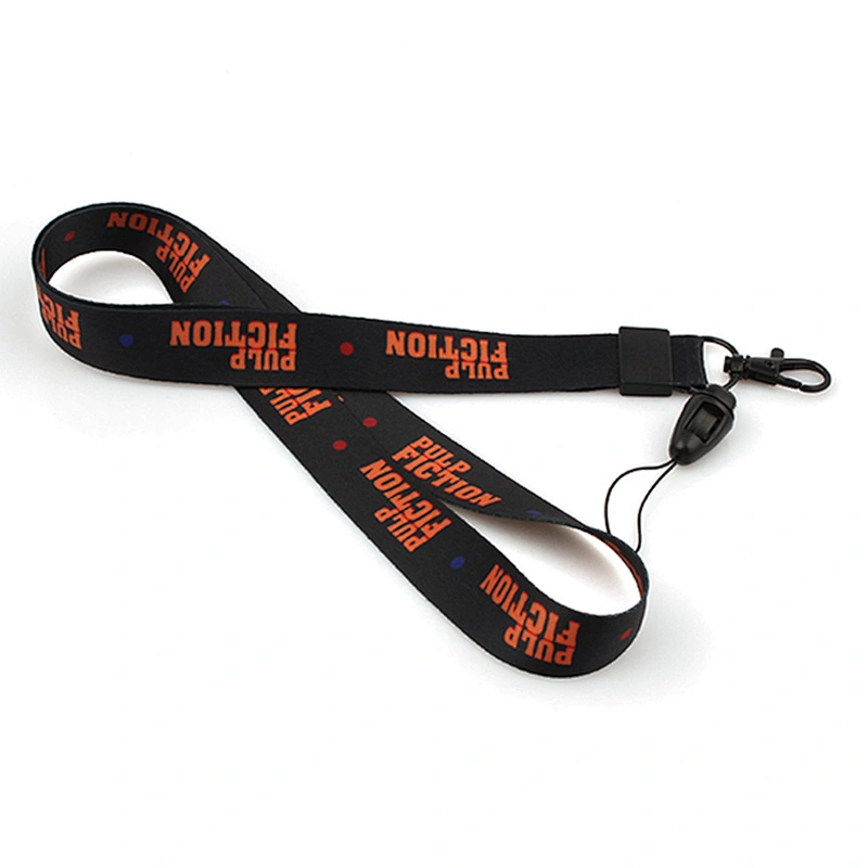 Cheap polyester printed logo custom lanyards with metal hook for event