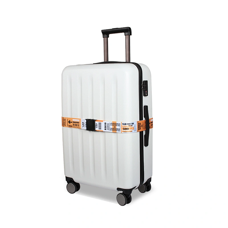 Personalized combination luggage belt with normal breakaway lock for security suitcase