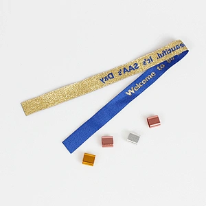 Friendship bracelet cheap custom embroidered festival woven wristband