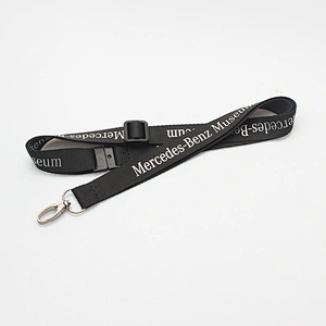 Factory sale silk screen printing breakaway neck lanyard badge holder adjustable custom logo