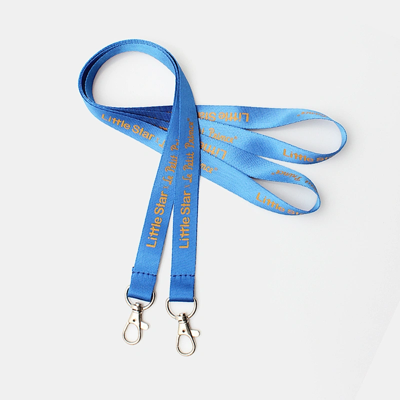 Custom logo print personalized neck silk screen lanyards