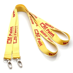 High Quality Custom Logo Printed Silk Screen Polyester Lanyard