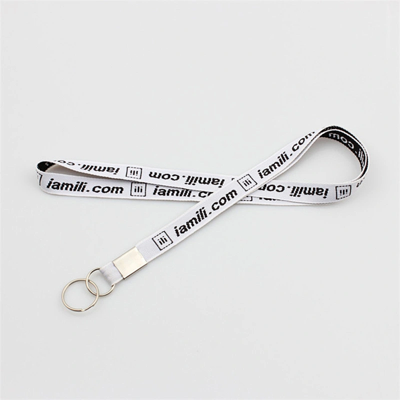 Fast delivery top supplier woven keycord lanyard with key ring