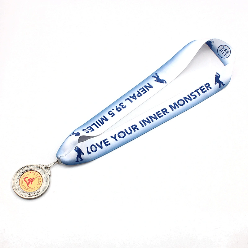 Custom high quality personalized polyester medal lanyard