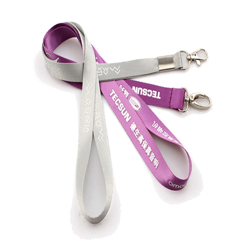 Hot Sale Printed Your Own Logo Silk Screen Printing Polyester Neck Lanyard With Sample Free