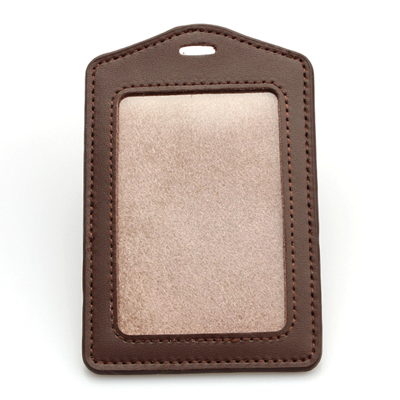 High quality Id card PU badge holder supplier