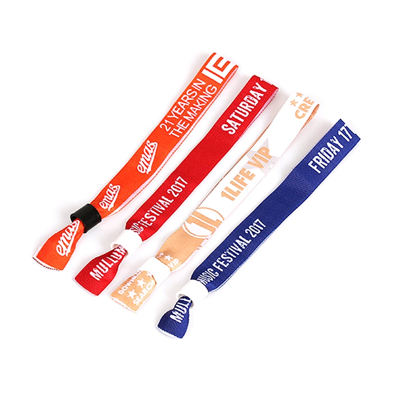 China good reputation embroidered handmade fabric woven wristband