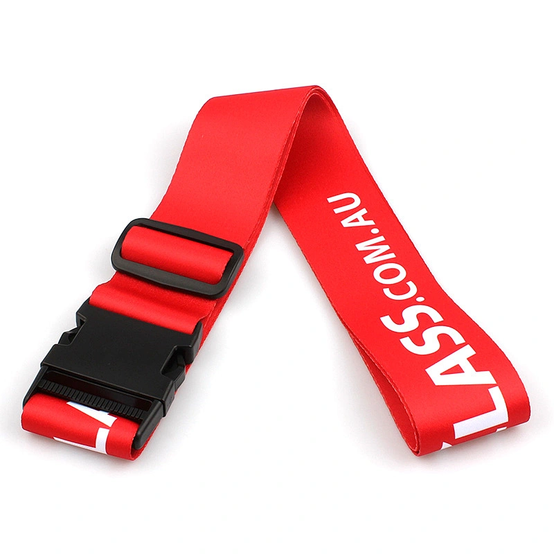 Special custom high quality retractable luggage belt with detach buckle