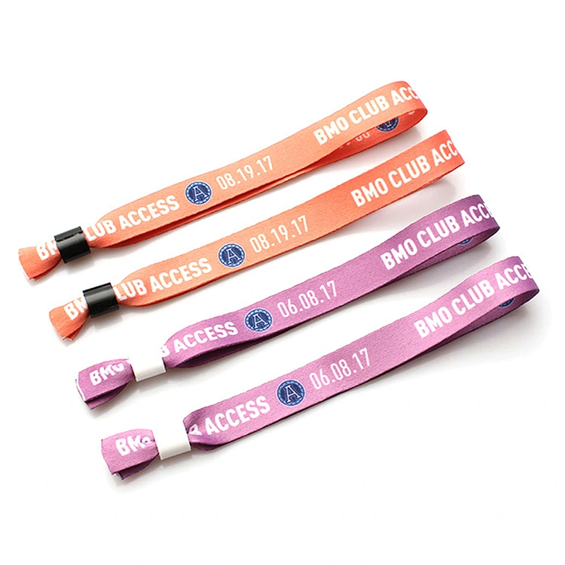 Security disposable event sublimation cloth exhibition guangzhou wristband