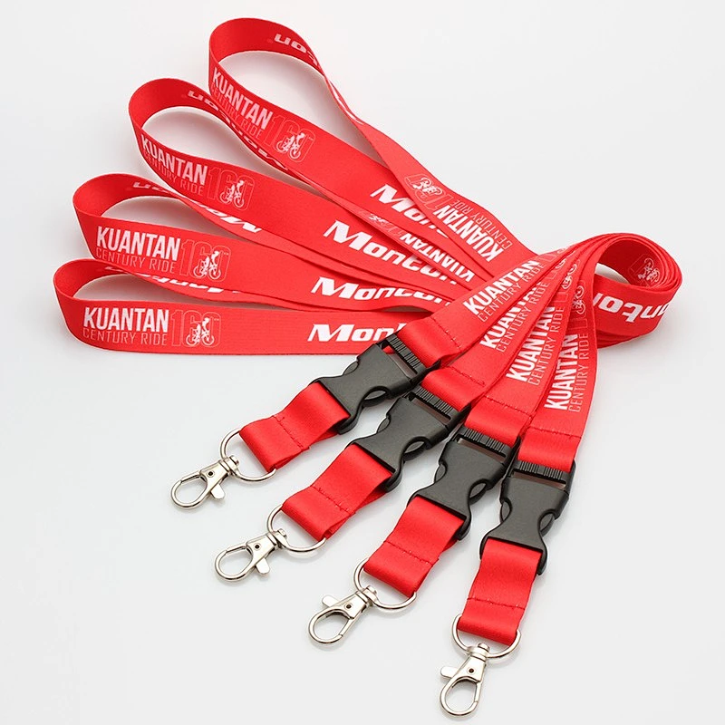 Popular polyester custom sublimation breakaway lanyard with small order