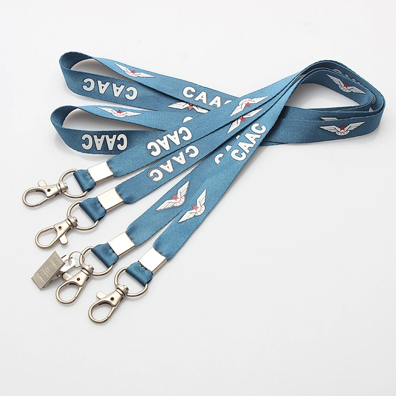 Polyester personalized custom logo tubular printing lanyards