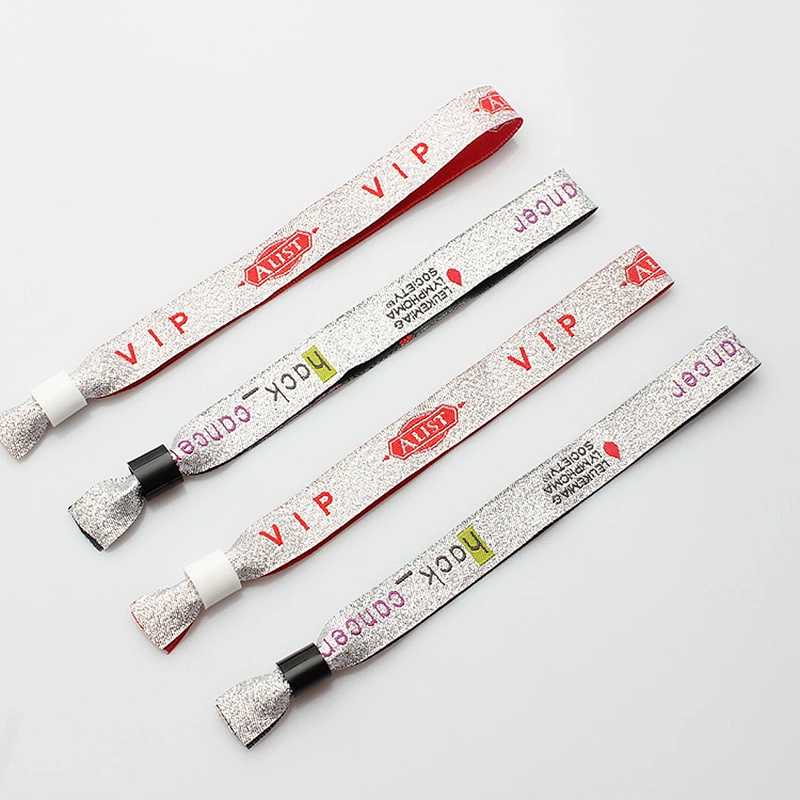 Personalized Custom Printing Logo Polyester Wristband No Minimum Order