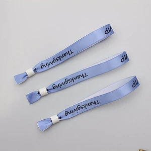Australia music festival concerts custom braided fabric slap bracelet