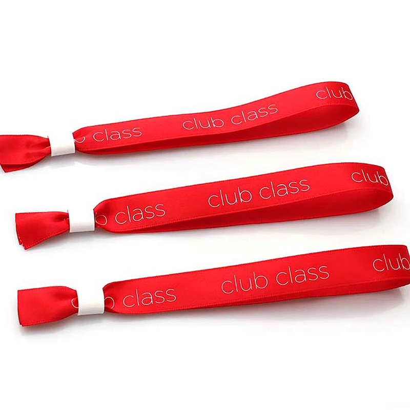 High quality colorful polyester logo sublimation youth wristbands