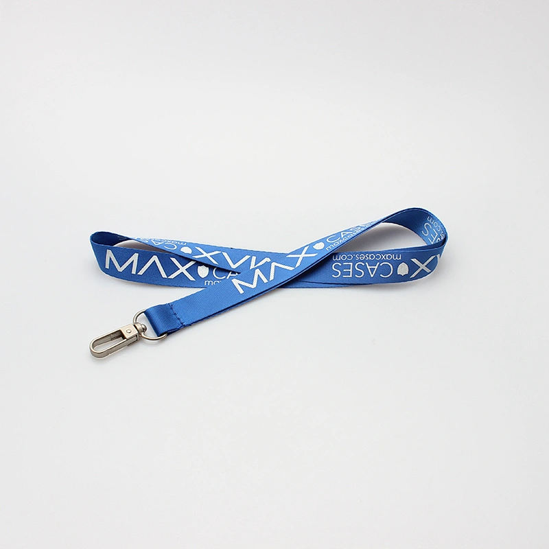 Hot Sale Printed Your Own Logo Silk Screen Printing Polyester Neck Lanyard With Sample Free