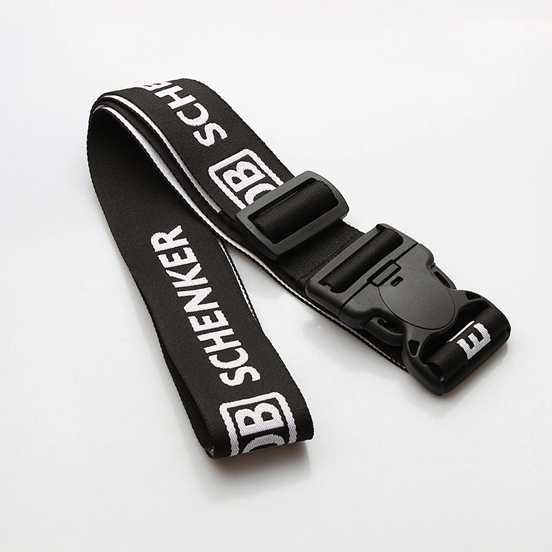 Wholesale custom polyester competitive price jacquard luggage belt