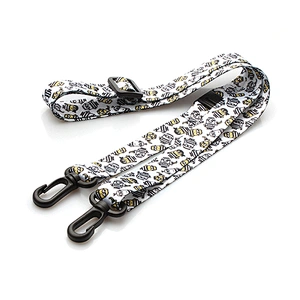 Custom beauty two buckle sublimation high end lanyard