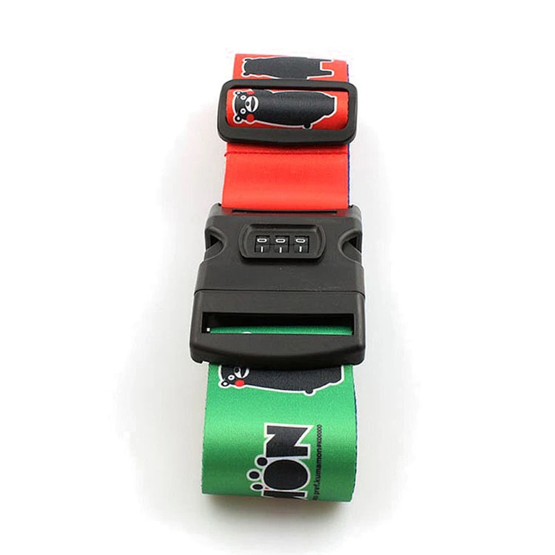 Manufactory custom travel accessories cross password lock luggage belt