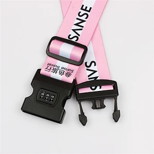 Wholesale Promotional Custom Made Polyester Luggage Strap with Detach Buckle