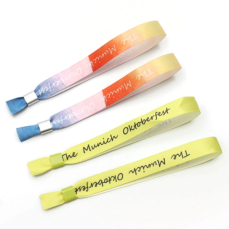 Highest Secure Event Plastic Clip Ribbon Personalized Wristband