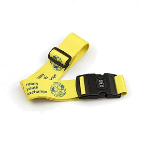 Popular free design sublimation printing eco friendly custom polyester luggage belt