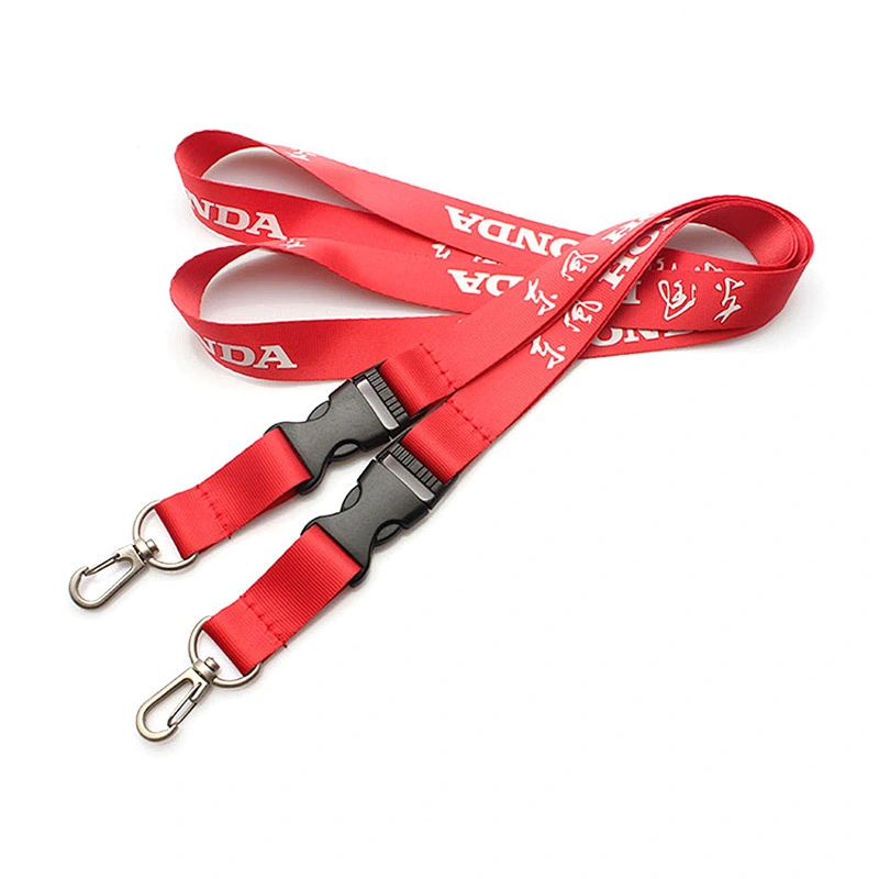 Fashion style polyester material customised personalized print lanyard