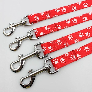 Custom heat transfer logo sublimation dog leash