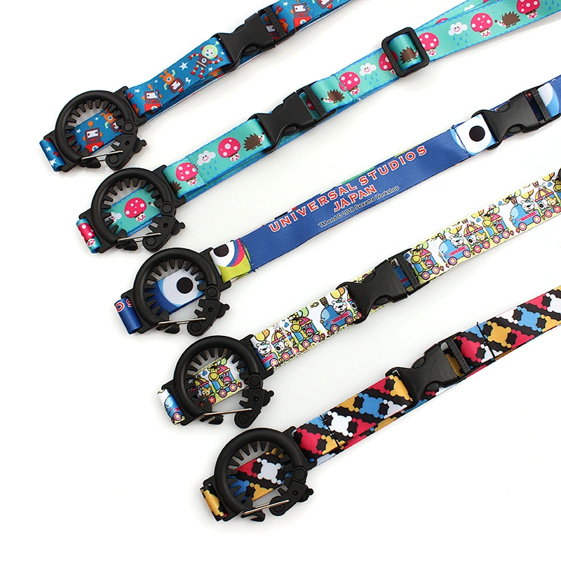 Custom adjustable neck lanyard free sample bottle holder lanyards