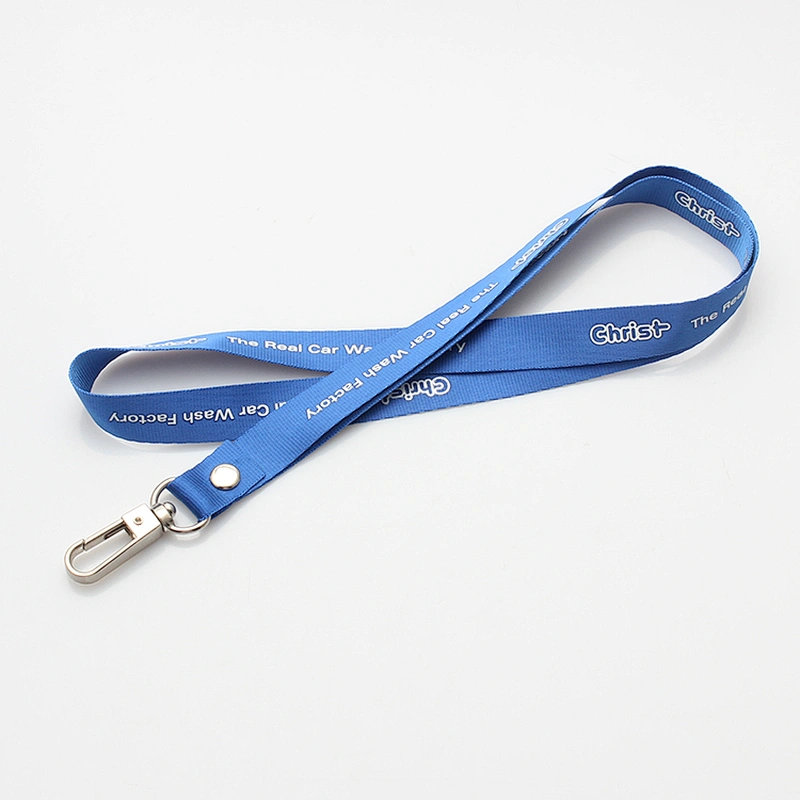 Professional polyester cheap custom rope lanyard strap