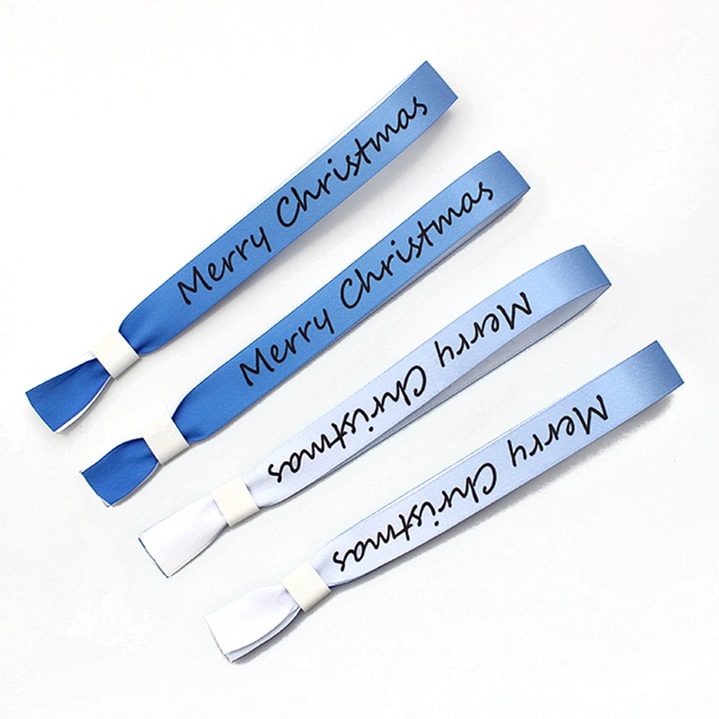 2019 latest high end fashional custom printed fabric ribbon bracelet