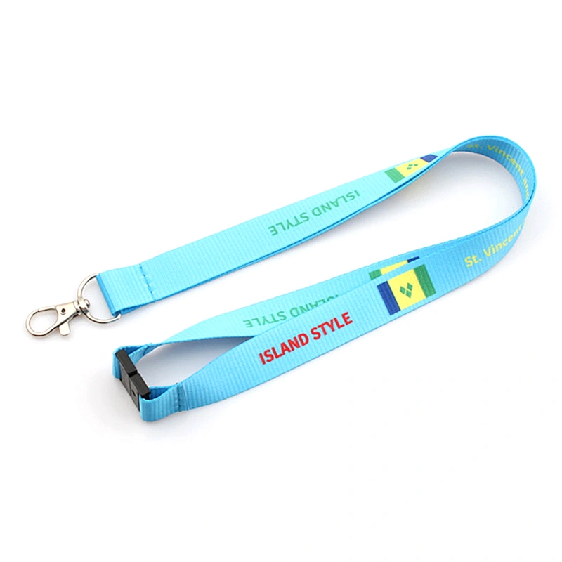 25*900 mm Sublimation full printing polyester breakaway lanyard