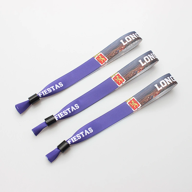 Great quality but low price custom fabric wristbands for festival