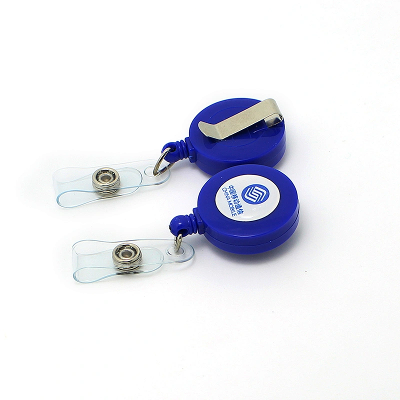 Good quality  plastic retractable badge reel with customized logo